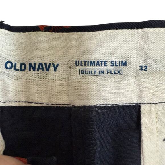 Old Navy Ultimate Slim Navy lobster shorts Men’s 32x10 Fishermancore Fishingcore - Picture 3 of 9